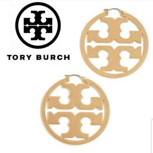 Tory Burch □ Miller Metallic Hoop Earrings